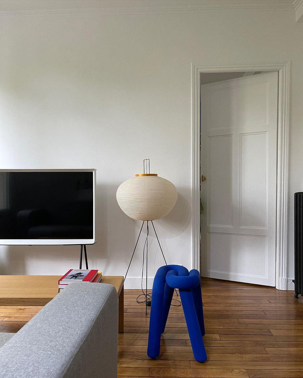 Zarte Reispapier Stehlampe