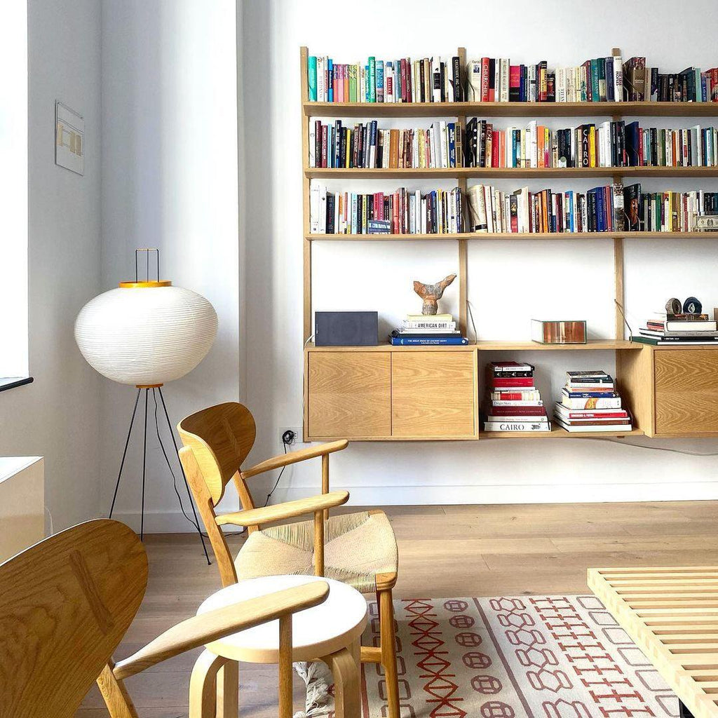 Zarte Reispapier Stehlampe