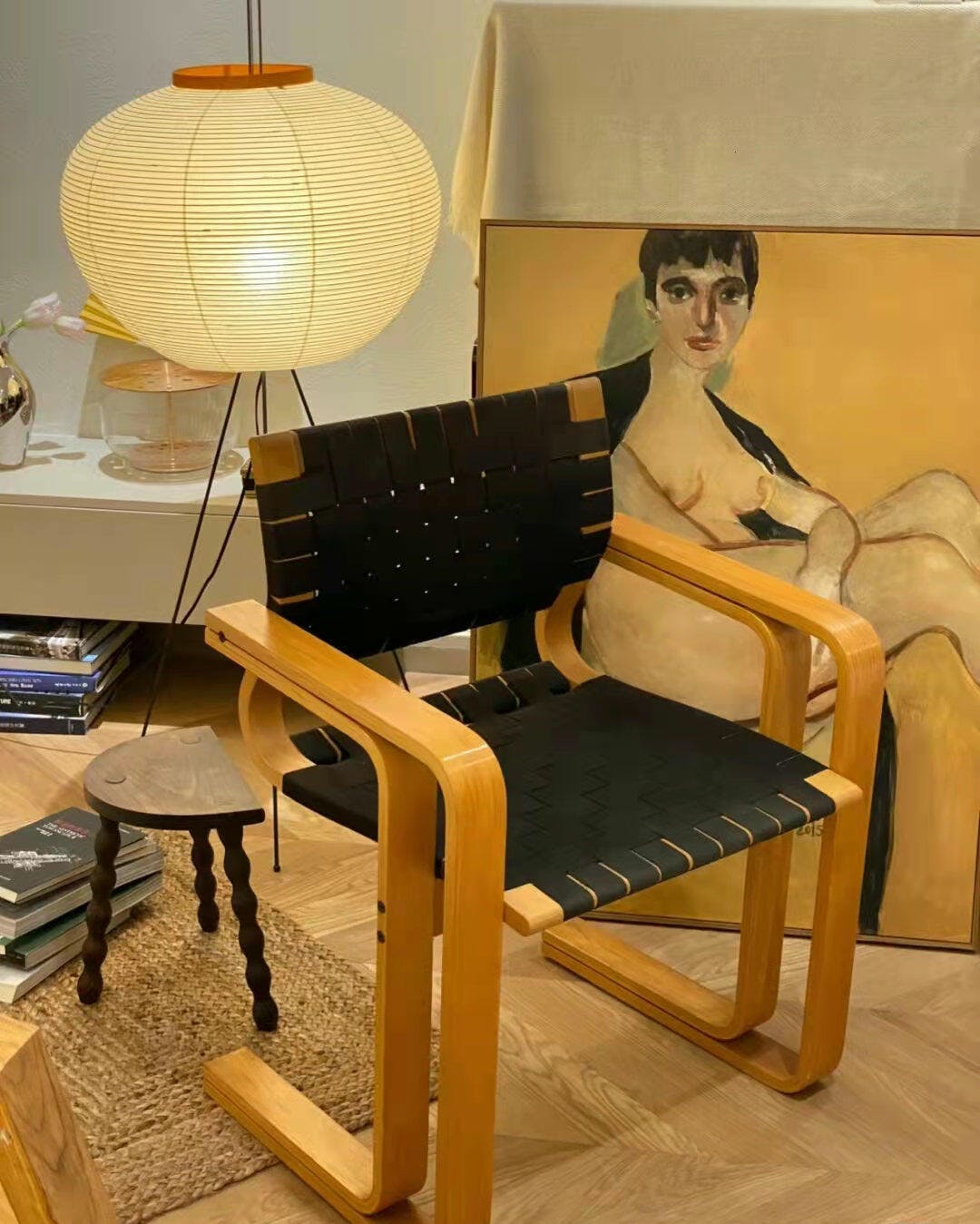 Reispapier Stehlampe