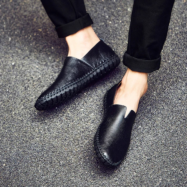 Men's Leather Casual loafers Shoe wedding Dress Shoes New Big Size Moccasins Shoes Suede shoes High Quality zapatos