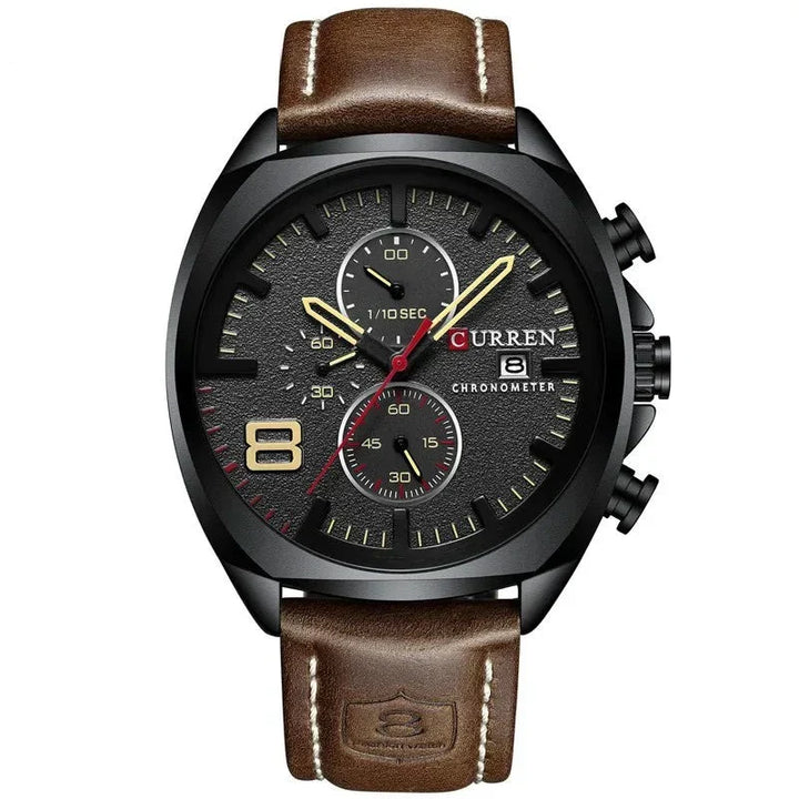 Waterproof Chronograph Sports Watch with Military Design