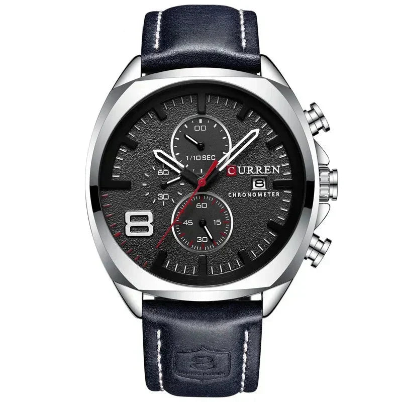 Waterproof Chronograph Sports Watch with Military Design