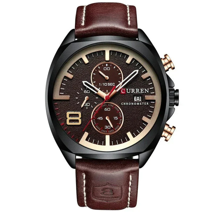 Waterproof Chronograph Sports Watch with Military Design