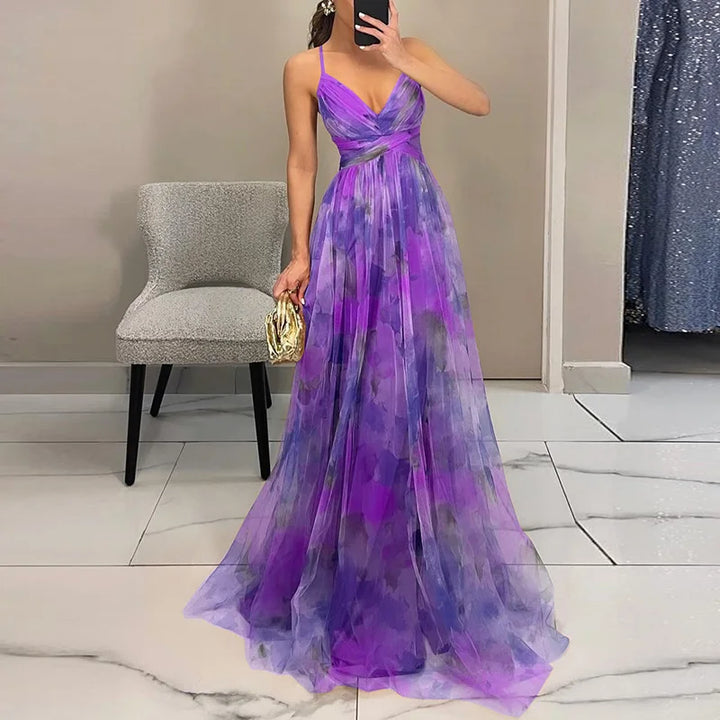 Carola™ - Enchanting Maxi Dress with Floral Print