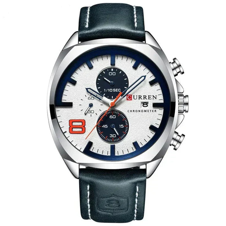 Waterproof Chronograph Sports Watch with Military Design