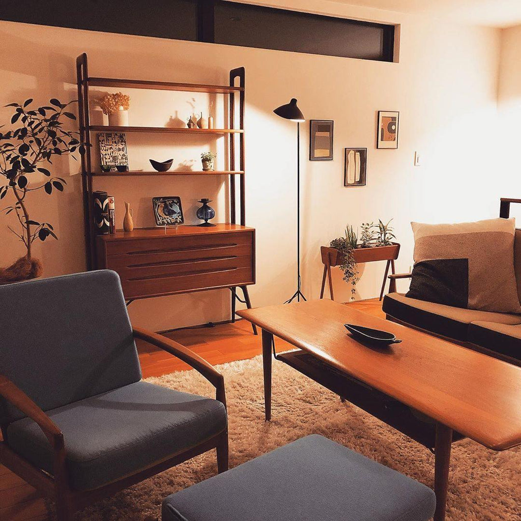 Skulpturale Serge Mouille Wohnzimmerlampe