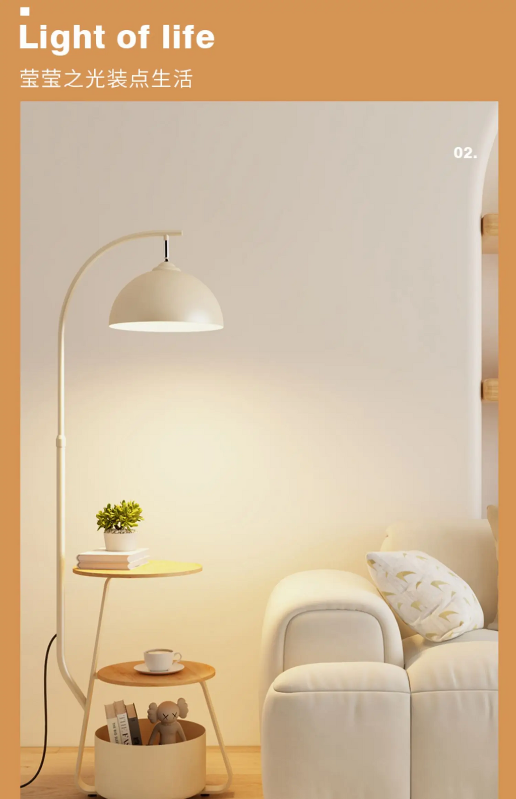 Minimalistische Skandi Tischlampe