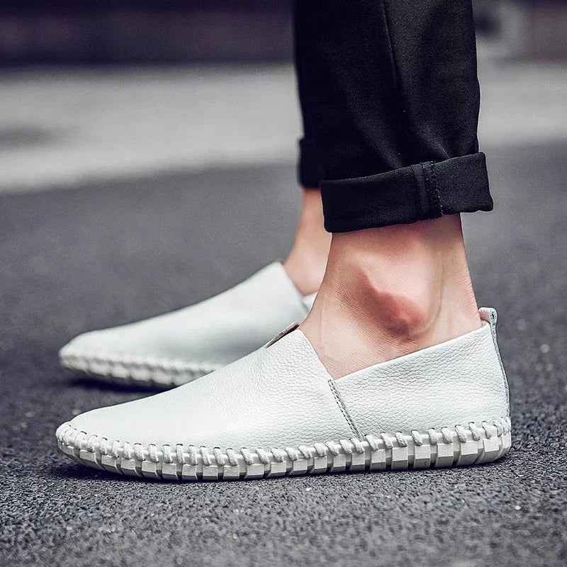 Men's Leather Casual loafers Shoe wedding Dress Shoes New Big Size Moccasins Shoes Suede shoes High Quality zapatos