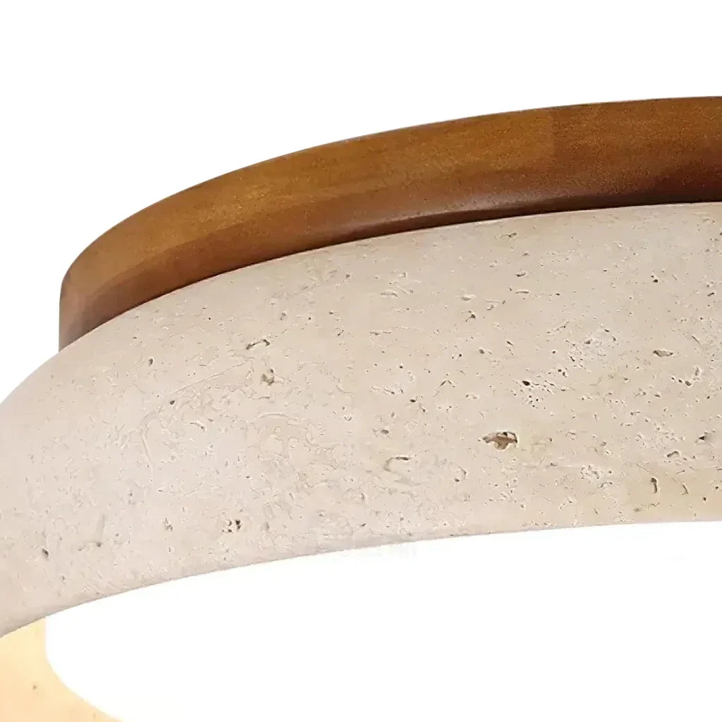 Wabi-Sabi Travertin Deckenleuchte