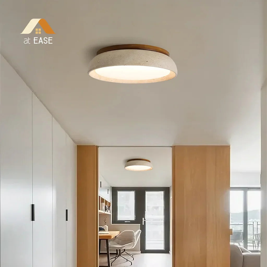 Wabi-Sabi Travertin Deckenleuchte