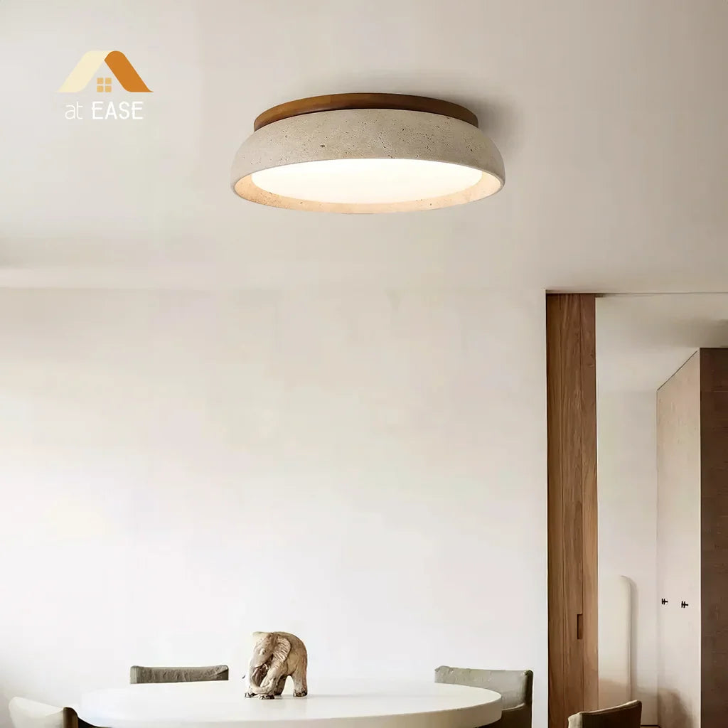 Wabi-Sabi Travertin Deckenleuchte