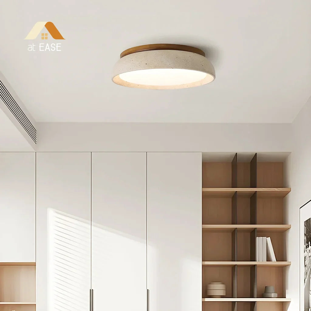 Wabi-Sabi Travertin Deckenleuchte