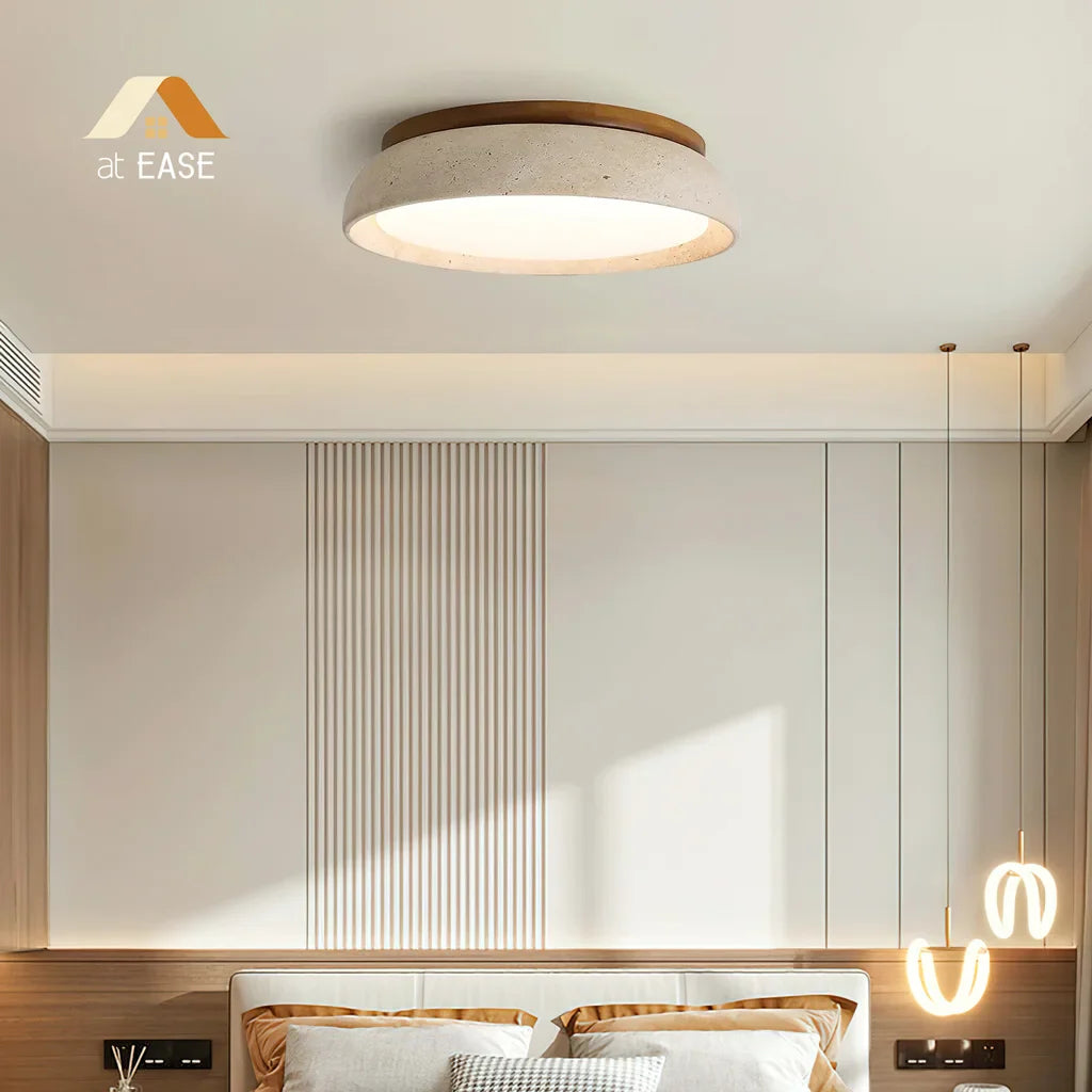 Wabi-Sabi Travertin Deckenleuchte