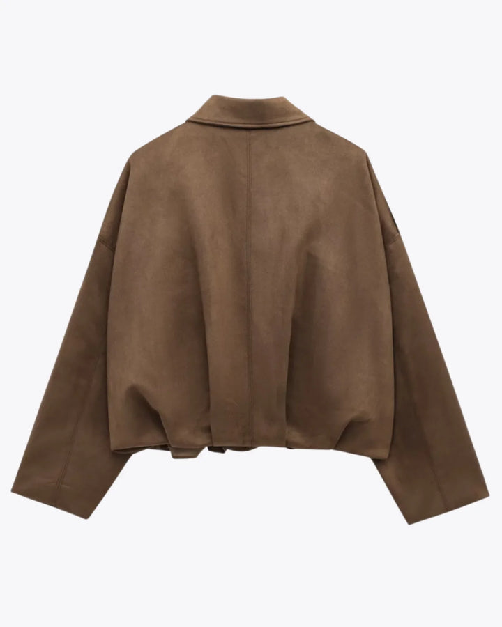 Anneliese™ - Suede Bomber Jacket