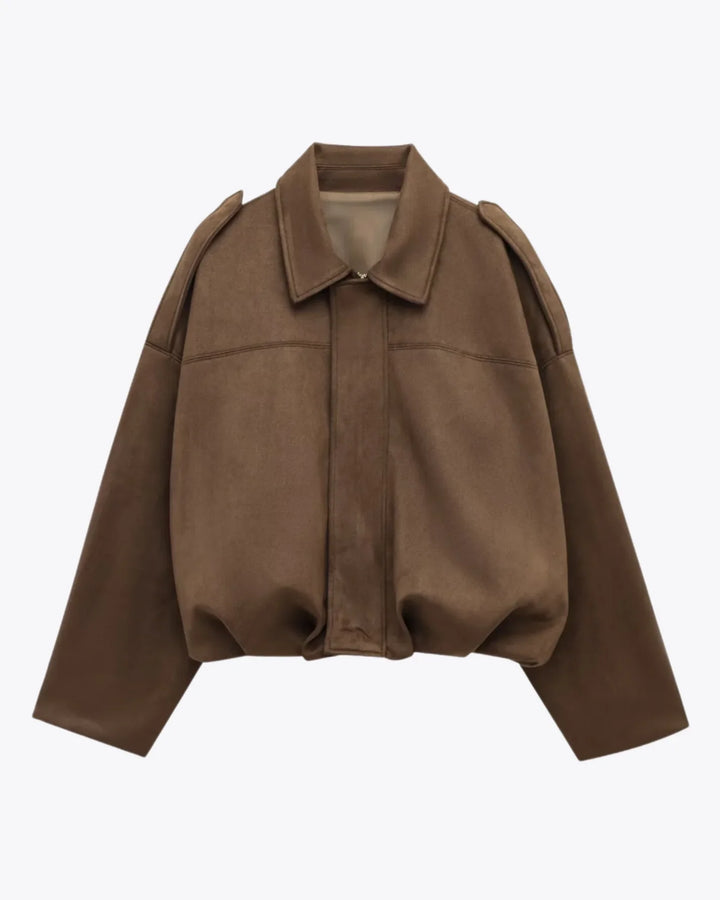 Anneliese™ - Suede Bomber Jacket
