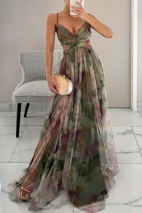 Carola™ - Enchanting Maxi Dress with Floral Print