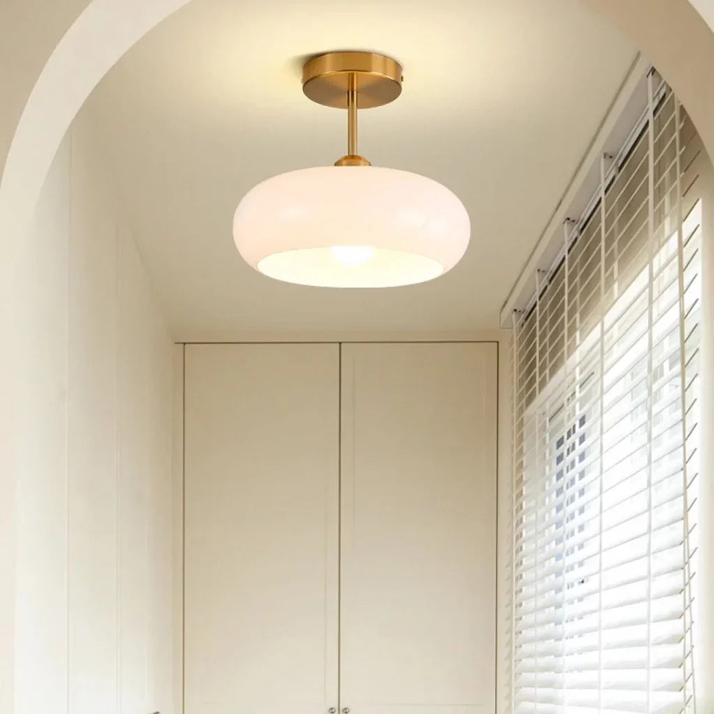 Bauhaus Glas Deckenleuchte