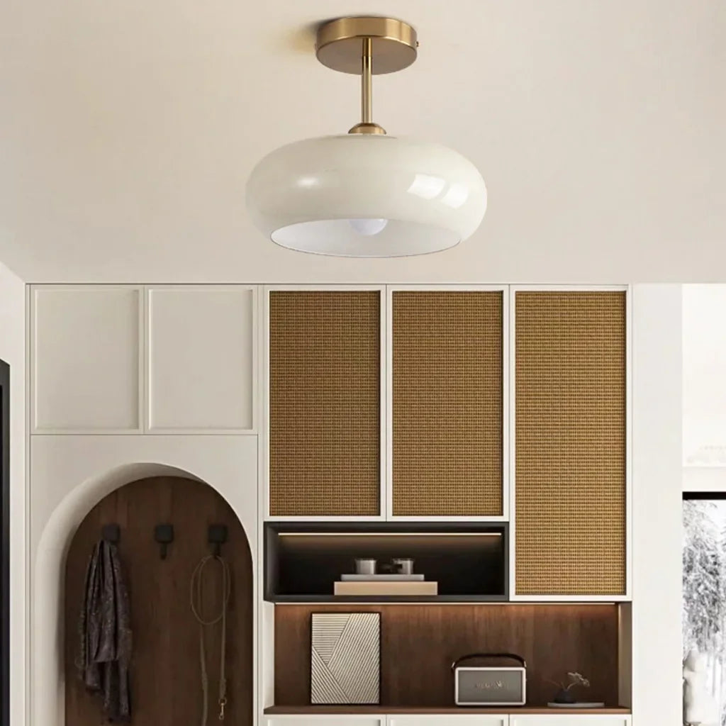 Bauhaus Glas Deckenleuchte