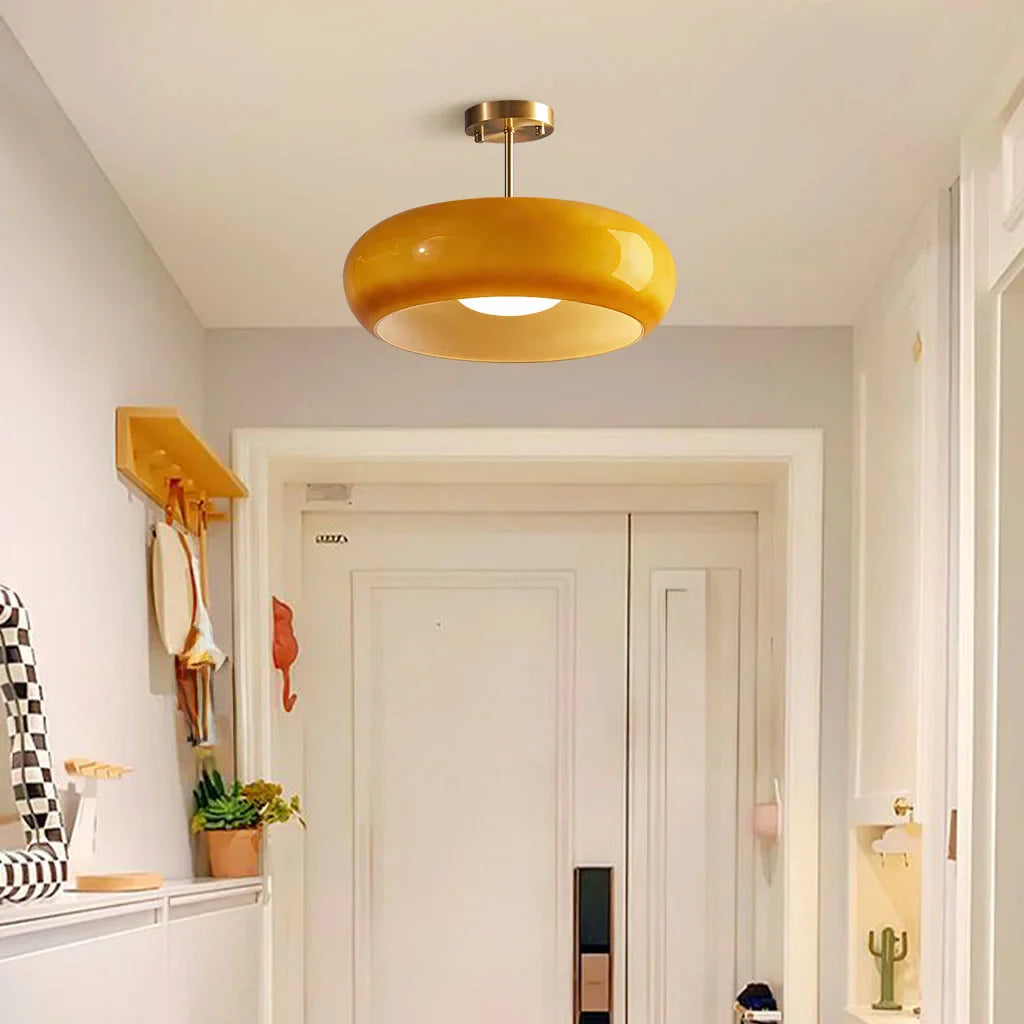 Bauhaus Glas Deckenleuchte