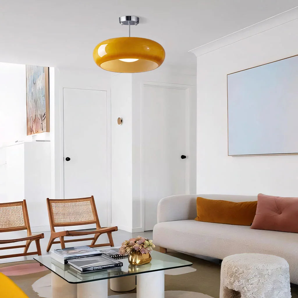 Bauhaus Glas Deckenleuchte