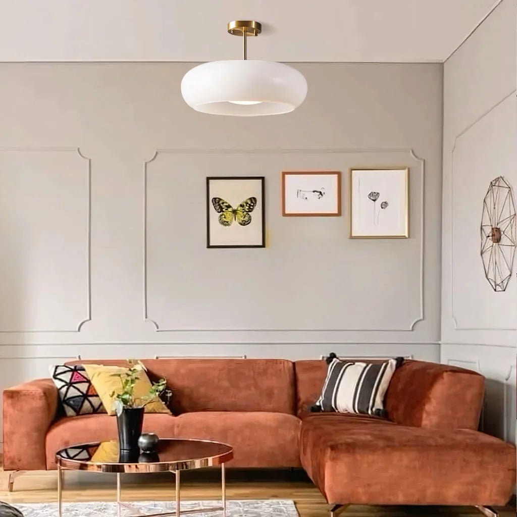 Bauhaus Glas Deckenleuchte