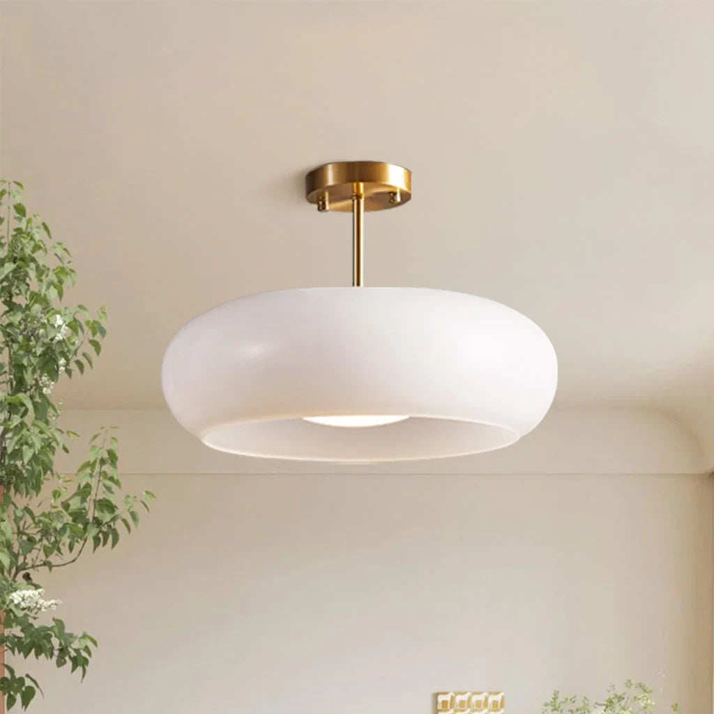 Bauhaus Glas Deckenleuchte