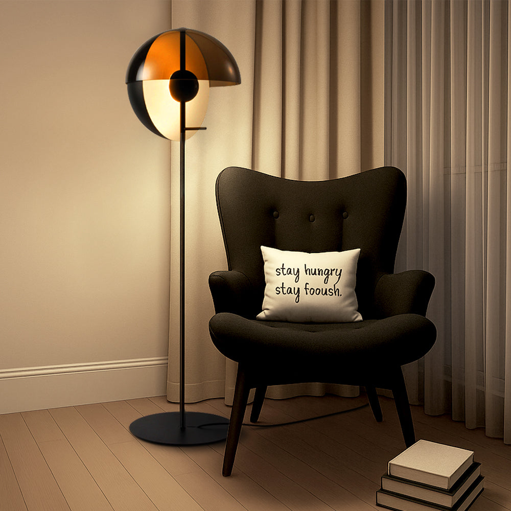 Neralith - Wohnzimmer Glas-Stehlampe