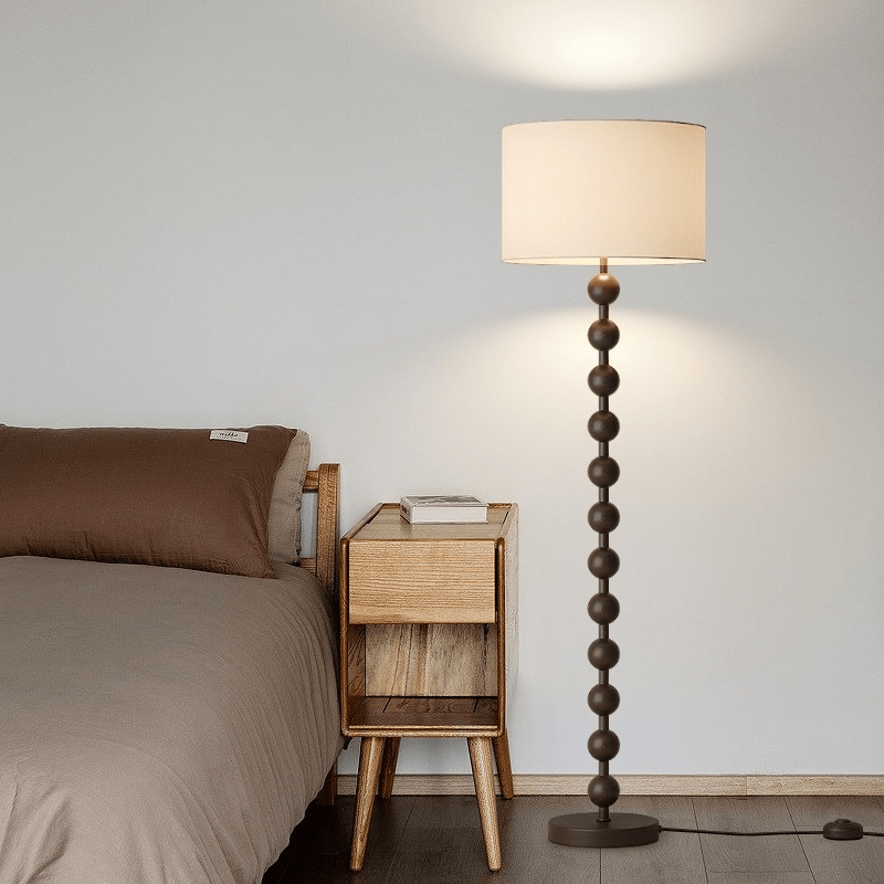Japandi Holz Stehlampe