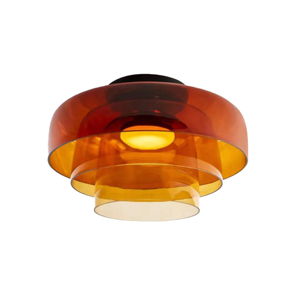 Asbille Mehrschichtige Disc Glas Deckenleuchte