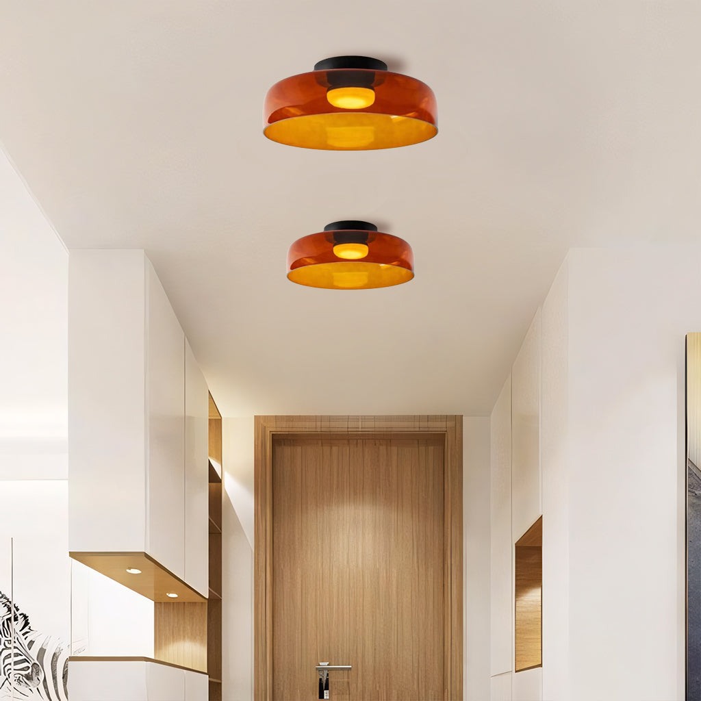 Asbille Mehrschichtige Disc Glas Deckenleuchte