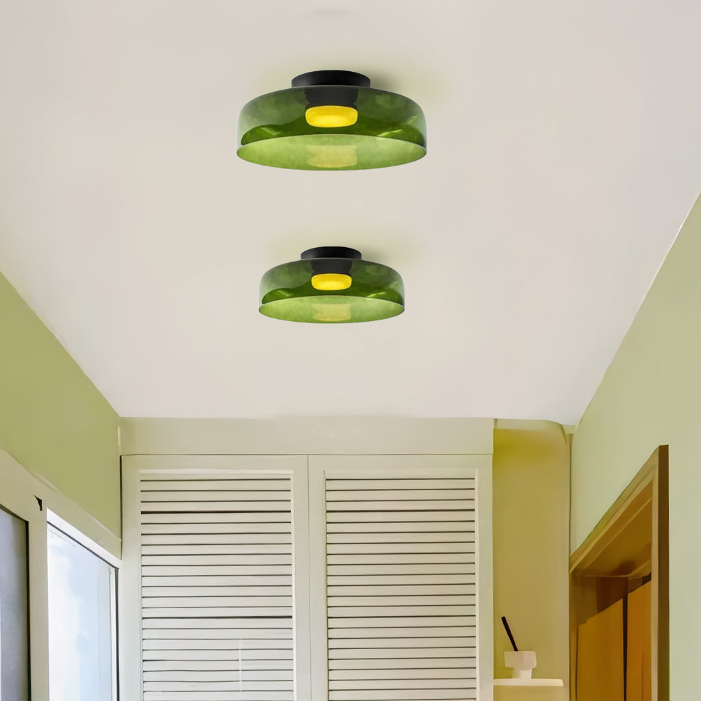 Asbille Mehrschichtige Disc Glas Deckenleuchte