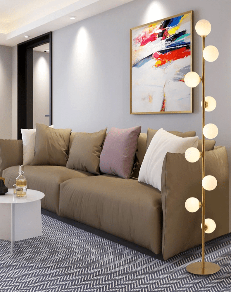 Skandinavische Glas Stehlampe