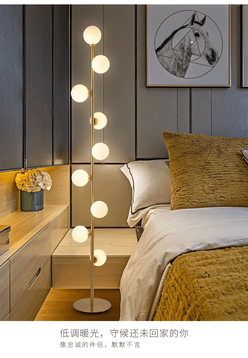 Skandinavische Glas Stehlampe