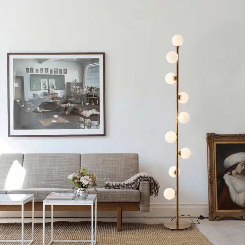 Skandinavische Glas Stehlampe