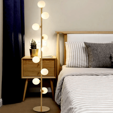 Skandinavische Glas Stehlampe