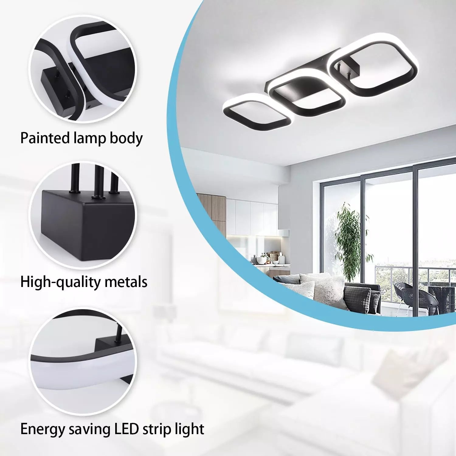 Formschöne Moderne LED Deckenleuchte