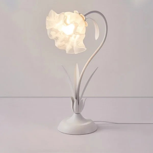 Verstellbare Vintage Blumen Tischlampe
