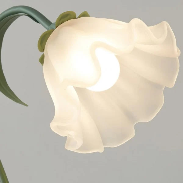 Verstellbare Vintage Blumen Tischlampe