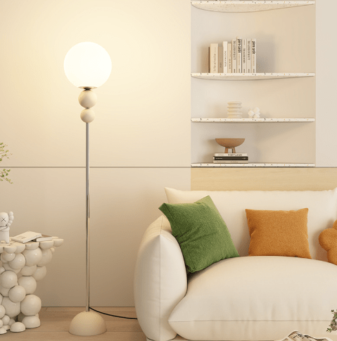 Clavelle – Wohnzimmer Blüten-Stehlampe mit LED-Beleuchtung